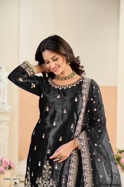 Black Velvet Salwar Suit