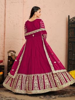 Royal Wine Bridal Anarkali