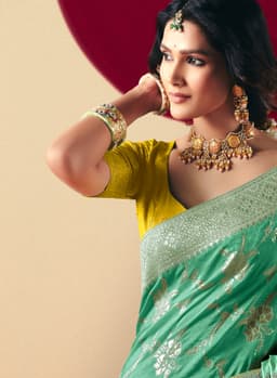 Sea Green Designer Saree for Wedding & Festive Wear
