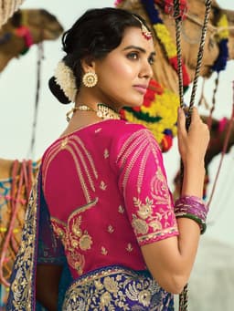 3 Dyeing Georgette Bridal Saree