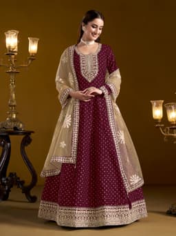 Royal Wine Festive Anarkali