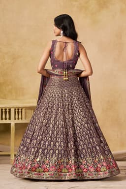 Light Purple Embroidered Lehenga Choli