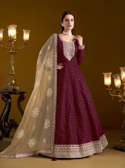 Royal Wine Festive Anarkali