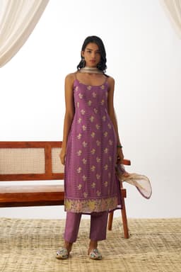 Lavender Organza Suit