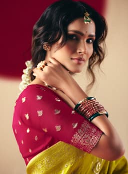 Mustard Yellow Saree for Haldi & Festive Wear