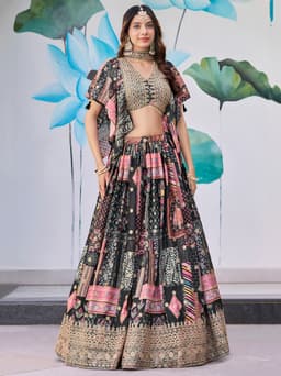 Black Indian Lehenga outfit