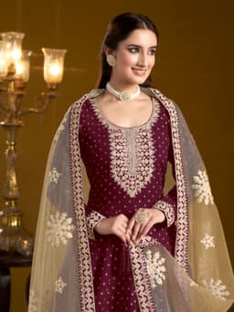Royal Wine Festive Anarkali
