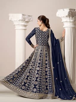 Royal Navy Flair Anarkali Suit