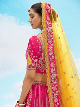 Pink Floral Lehenga for Wedding & Bridal Wear