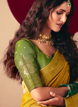 Yellow Designer Saree for Haldi Ceremony