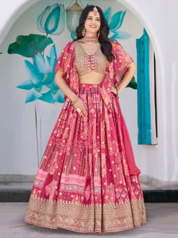 Pink Indian Lehenga Dress outfit