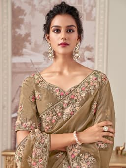 Olive Bridal Raina Silk Saree