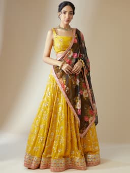 Yellow Indian Lehenga UK