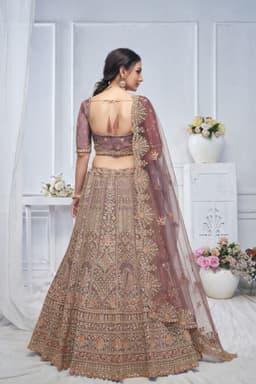 Royal Purple Peacock Bridal Lehenga