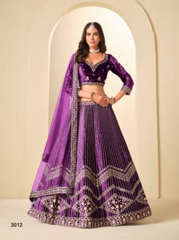 Purple Lehenga For Women outfit