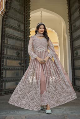 Blush Pink Designer Anarkali Suit