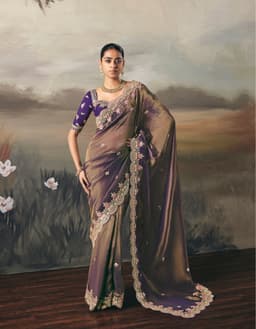 Purple Wedding Saree Collection