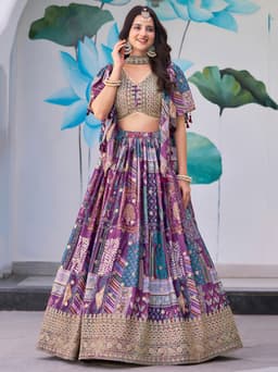 Purple Indian Lehenga outfit