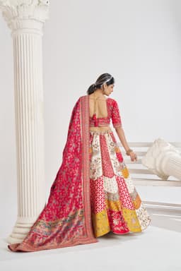 Rani Pink Banarasi Bridal Lehenga