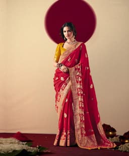 Red Saree for Wedding & Festive Wear