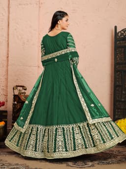Royal Green Wedding Anarkali