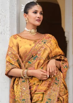 Position Print Silk Saree for Reception Wear