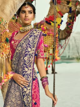 3 Dyeing Georgette Bridal Saree