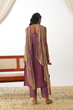 Lavender Organza Suit