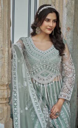 Mint Green Designer Anarkali Suit