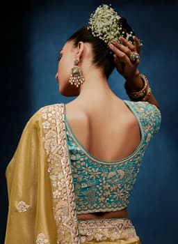 Royal Mustard Gold Fancy Saree with Heavy Embroidery