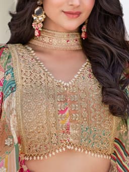 Zari Work Indian Lehenga UK