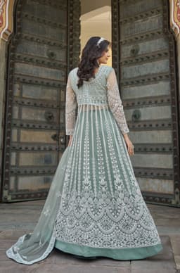 Mint Green Designer Anarkali Suit