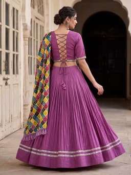 Mauve Purple Lehenga for Navratri & Festive Wear