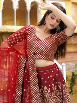 Designer Indian Lehenga UK look