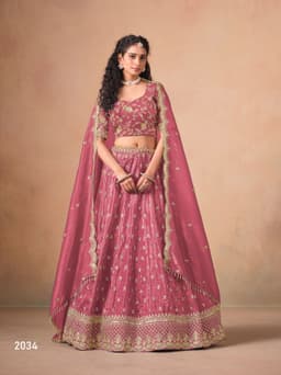 Pink Indian Lehenga For Women outfit