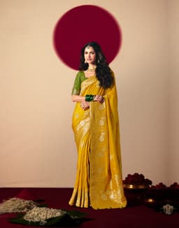 Yellow Designer Saree for Haldi Ceremony