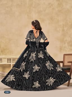 Black Designer Embroidered Lehenga Choli