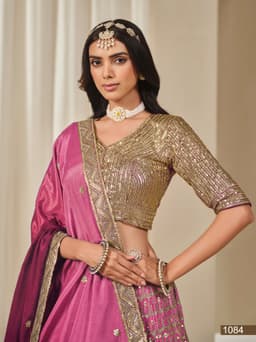 Rani-Pink-Chinon-Silk-Lehenga