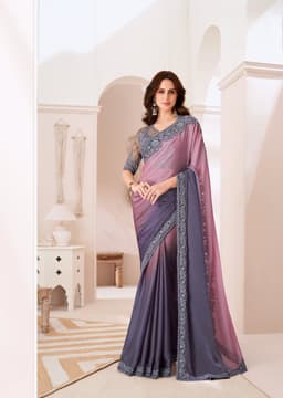 Pioneer Shaded Chiffon Saree for Reception & Cocktail Wear