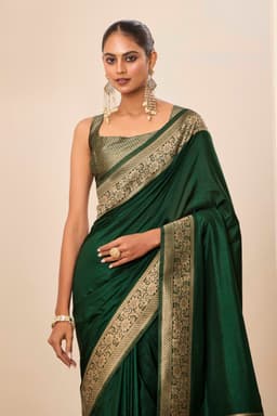 Green Wedding Dolla Silk Saree