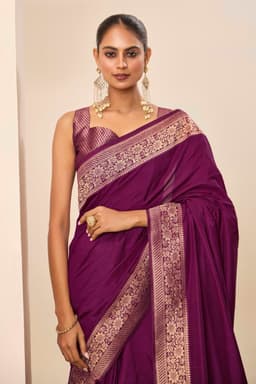 Royal Wine Dola Silk Saree