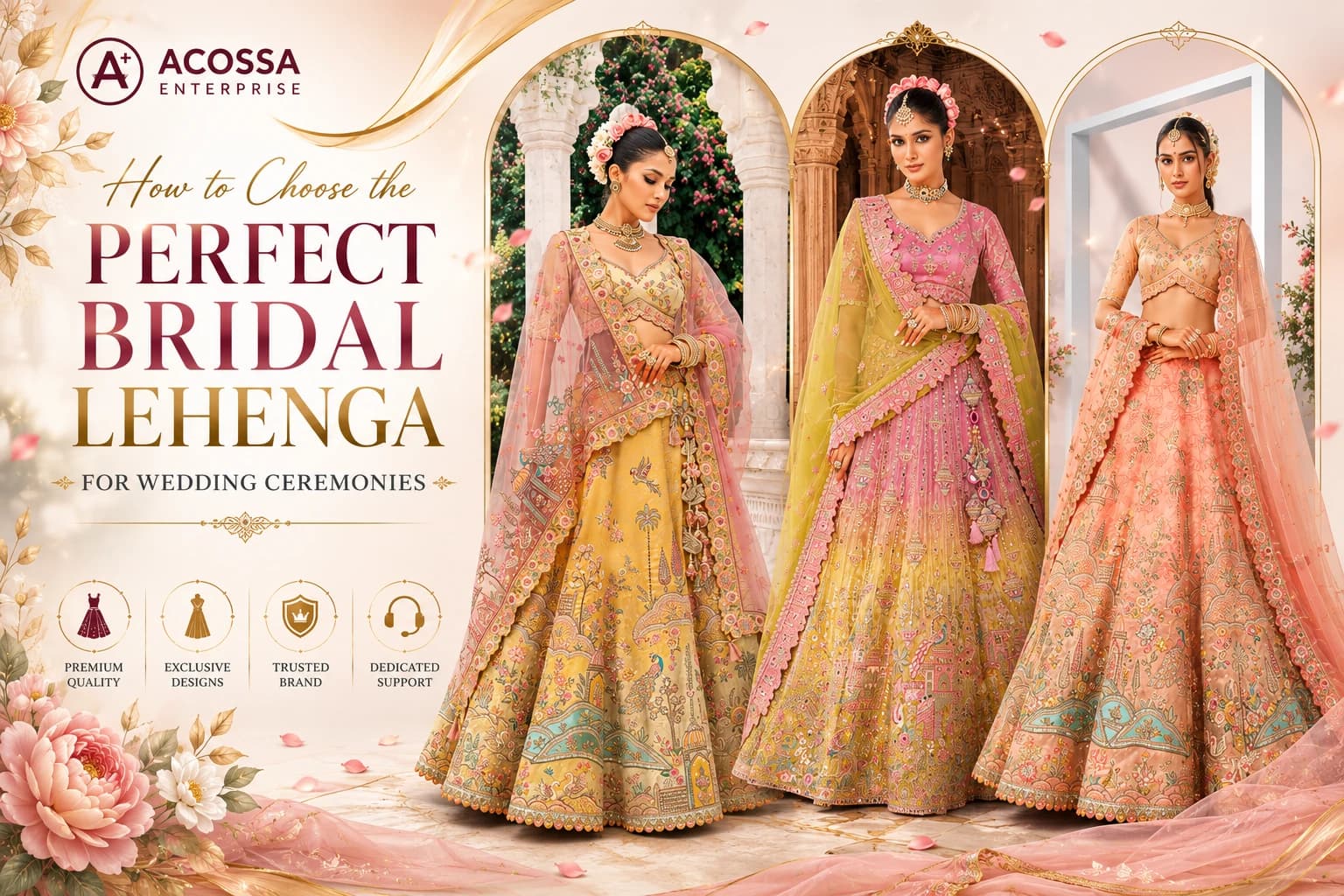 How to Choose the Perfect Bridal Lehenga for Wedding Ceremonies