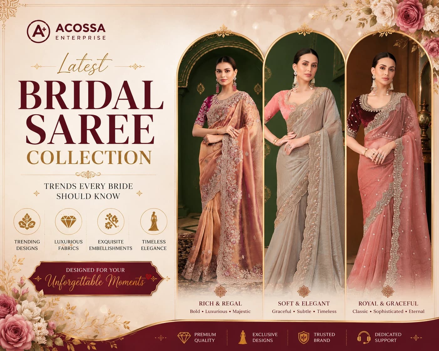 Latest Bridal Saree Collection Trends Every Bride Should Know