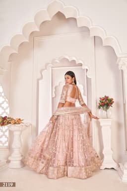 Blush Pink Designer Lehenga