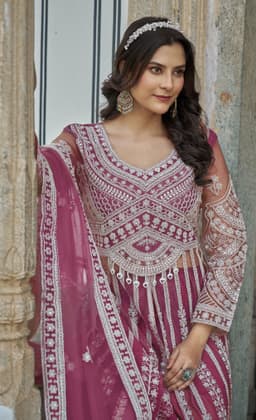 Rani Pink Designer Anarkali Suit