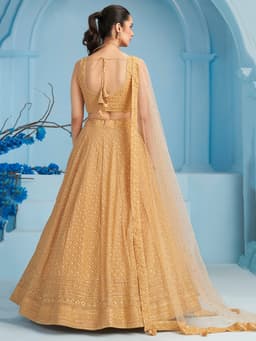 Beige Bridal Lehenga Choli