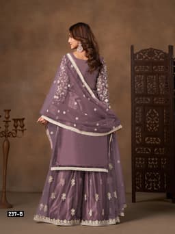 Lavender Net Palazzo Set