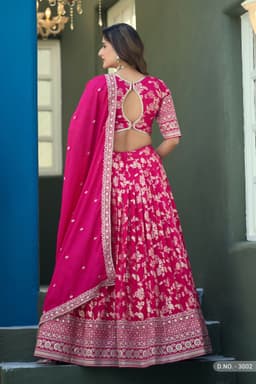 Pink Bridesmaid Lehenga for Engagement Wear